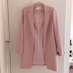 Dusty Pink jacket long blazer